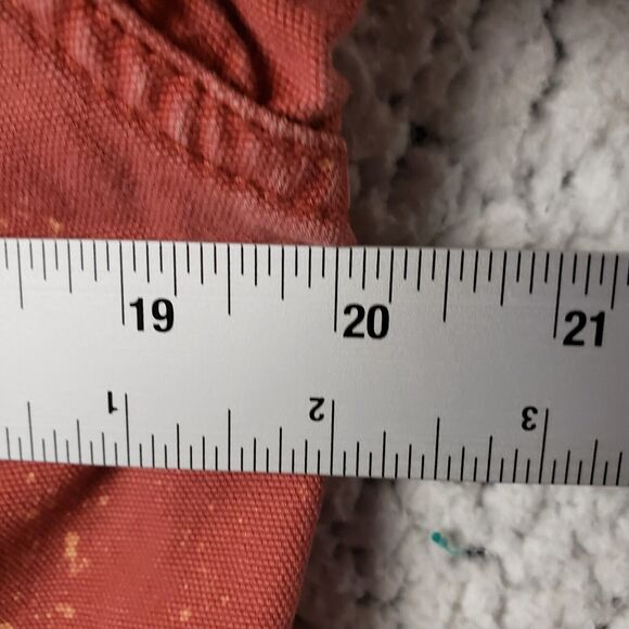 Woolrich Denim Jacket Womens S Cinnabar Splatter Paint Workwear Cowgirl 40x23 - Picture 5 of 11